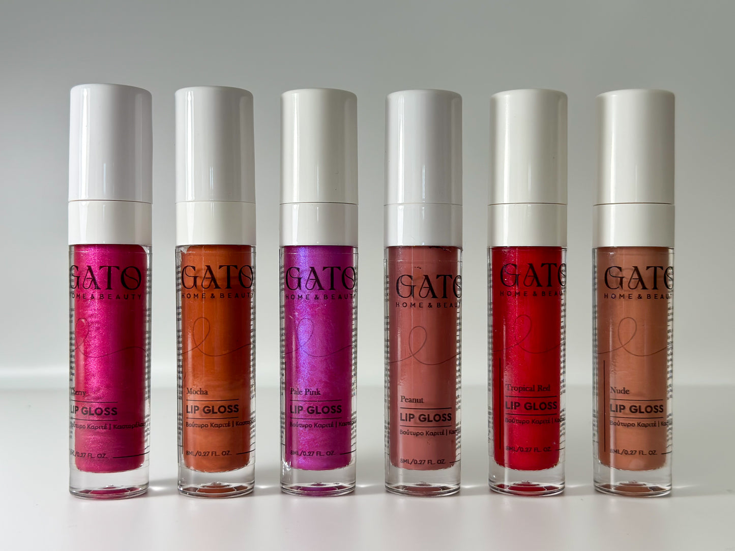 Lip Gloss σε 6 Διαφορετικές αποχρώσεις