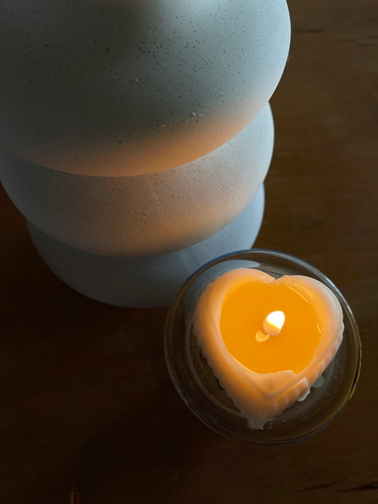 Heart Soy candle